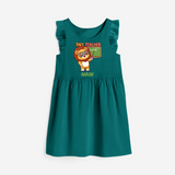 Tiny Teacher Scholar Frock - MYRTLE GREEN - 0 - 6 Months Old (Chest 18")