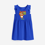 Tiny Teacher Scholar Frock - ROYAL BLUE - 0 - 6 Months Old (Chest 18")