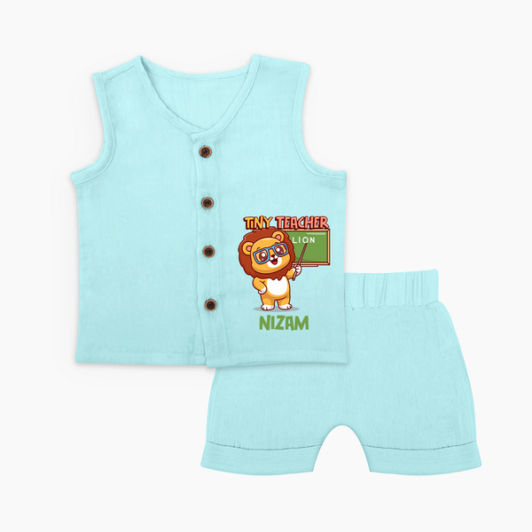 Future Tiny Teacher Jabla Set | Personalized Jabla Set for Babies - BABY BLUE - 0 - 3 Months Old (Chest 9.8")