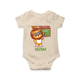 Future Tiny Teacher Romper / Onesie | Personalized Romper / Onesie for Babies - IVORY - New Born (Chest 14")