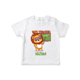 Future Tiny Teacher T-Shirt | Personalized T-Shirt for Babies - WHITE - 0-5 Months Old (Chest 17")