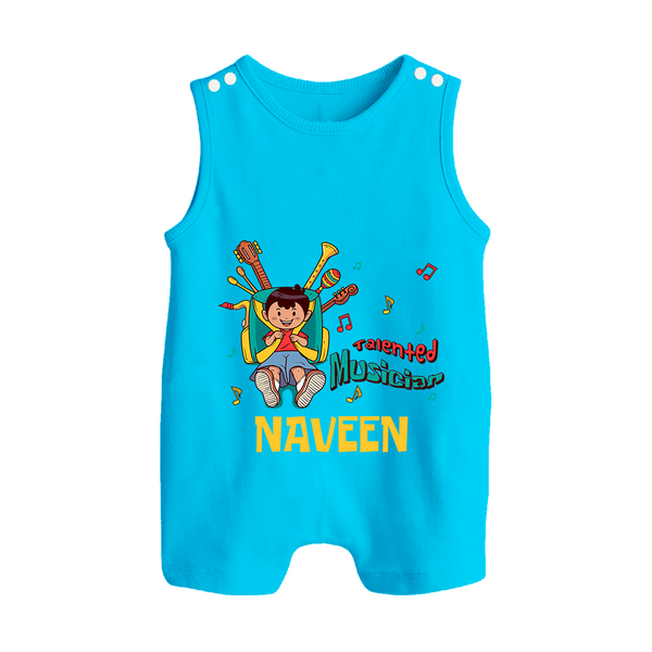 Future Musician Romper Suit | Personalized Romper Suit for Babies - SKY BLUE - 0 - 5 Months Old (Chest 18")