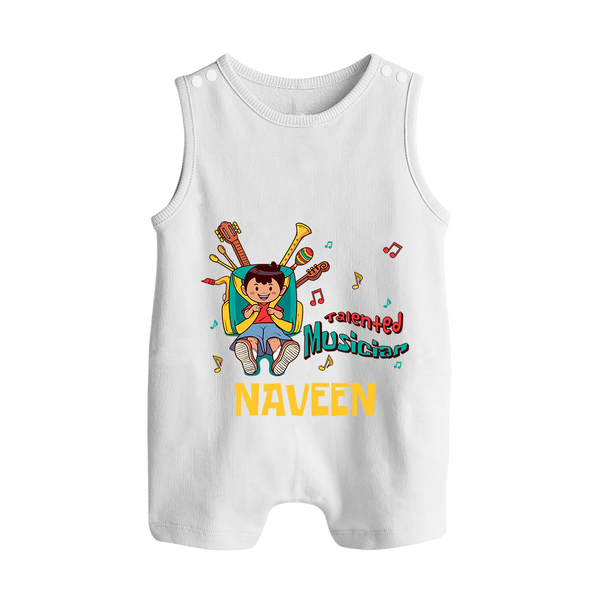 Future Musician Romper Suit | Personalized Romper Suit for Babies - WHITE - 0 - 5 Months Old (Chest 18")