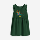 Talented Musician Frock - BOTTLE GREEN - 0 - 6 Months Old (Chest 18")