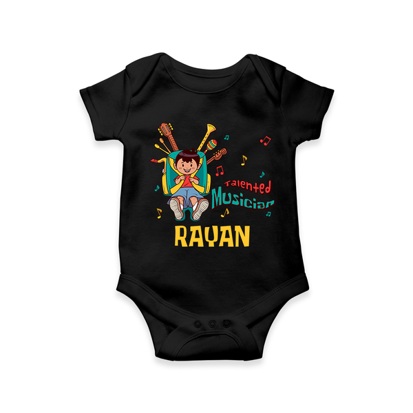 Talented Musician Onesie - BLACK - 0 - 3 Months Old (Chest 16")