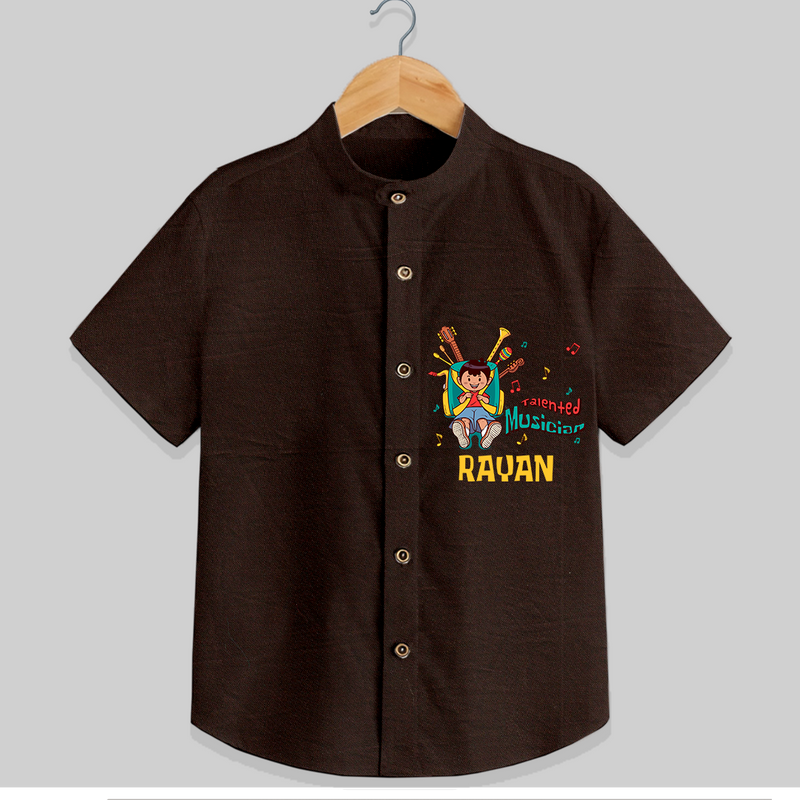 Talented Musician Shirt - CHOCOLATE BROWN - 0 - 6 Months Old (Chest 21")
