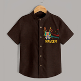 Future Musician Shirt | Personalized Shirt for Babies - CHOCOLATE BROWN - 0 - 6 Months Old (Chest 23")