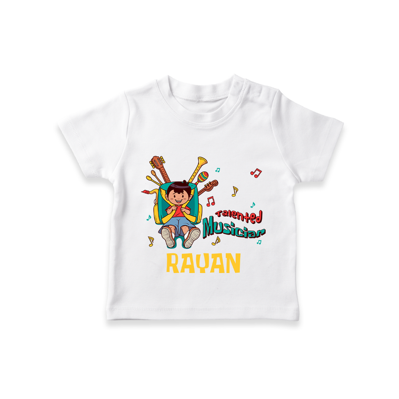 Talented Musician T-Shirt - WHITE - 0 - 5 Months Old (Chest 17")