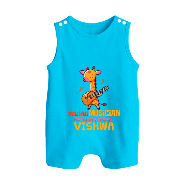 Future Soulful Musician Romper Suit | Personalized Romper Suit for Babies - SKY BLUE - 0 - 5 Months Old (Chest 18")