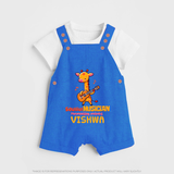 Future Soulful Musician Dungaree Set | Personalized Dungaree Set for Babies - COBALT BLUE - 0 - 5 Months Old (Chest 18")