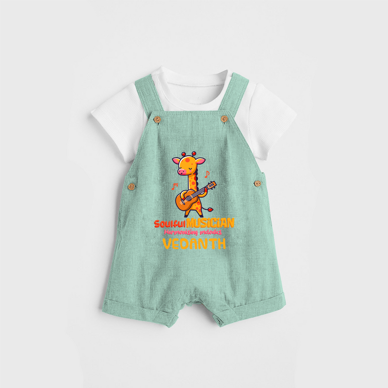 Soulful Musician Dungaree - LIGHT GREEN - 0 - 3 Months Old (Chest 17")