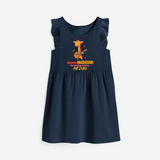 Soulful Musician Frock - NAVY BLUE - 0 - 6 Months Old (Chest 18")