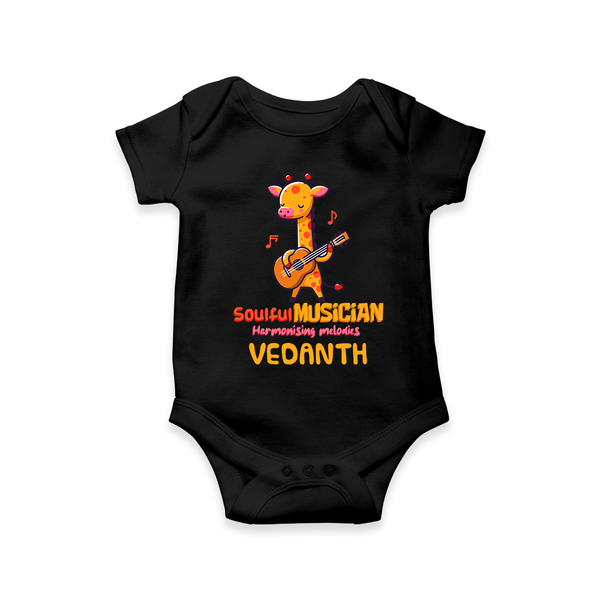 Soulful Musician Onesie - BLACK - 0 - 3 Months Old (Chest 16")