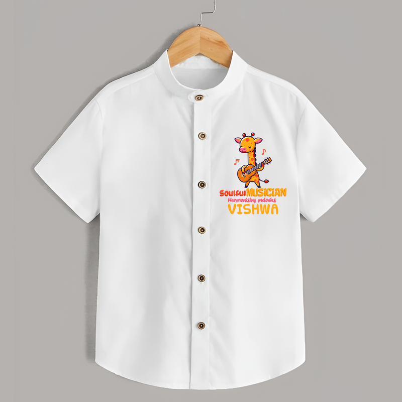 Future Soulful Musician Shirt | Personalized Shirt for Babies - WHITE - 0 - 6 Months Old (Chest 23")