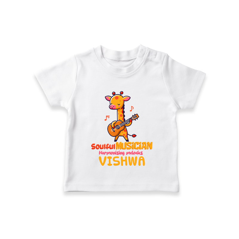 Future Soulful Musician T-Shirt | Personalized T-Shirt for Babies - WHITE - 0-5 Months Old (Chest 17")