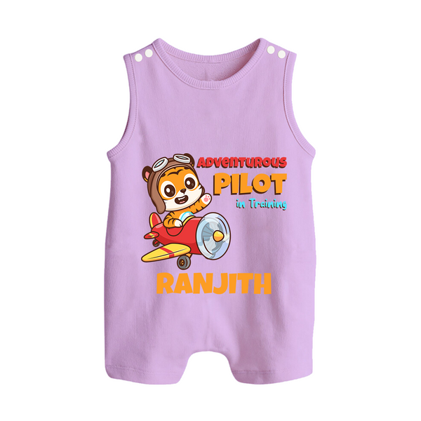 Future Pilot Romper Suit | Personalized Profession Romper Suit for Babies - LILAC - 0 - 5 Months Old (Chest 18")