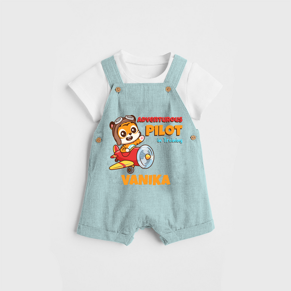 Adventurous Pilot Explorer Dungaree - ARCTIC BLUE - 0 - 3 Months Old (Chest 17")