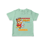 Adventurous Pilot Explorer T-Shirt - MINT GREEN - 0 - 5 Months Old (Chest 17")