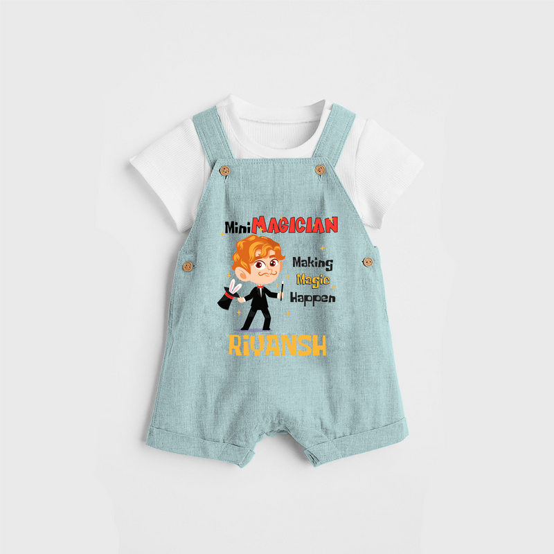 Magic Maker Boy Magician Dungaree - ARCTIC BLUE - 0 - 3 Months Old (Chest 17")