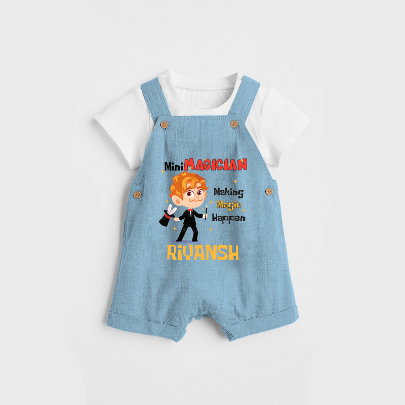 Magic Maker Boy Magician Dungaree - SKY BLUE - 0 - 3 Months Old (Chest 17")