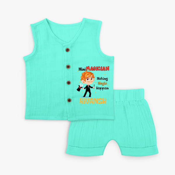 Magic Maker Boy Magician Jabla - AQUA GREEN - 0 - 3 Months Old (Chest 9.8")