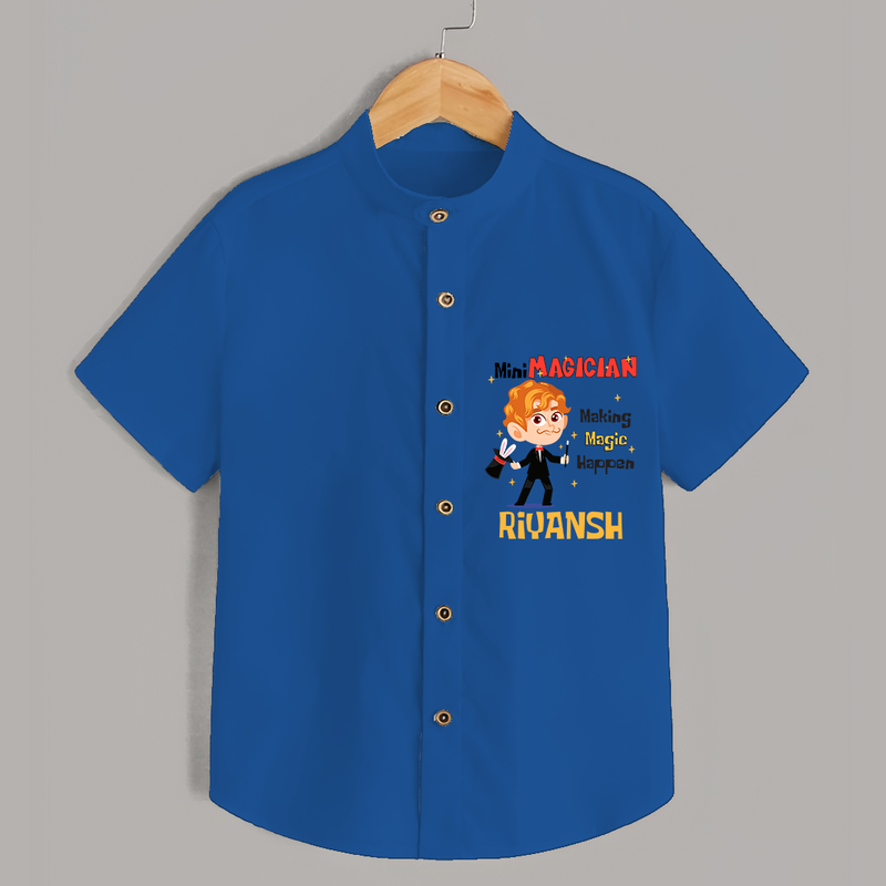 Magic Maker Boy Magician Shirt - COBALT BLUE - 0 - 6 Months Old (Chest 21")