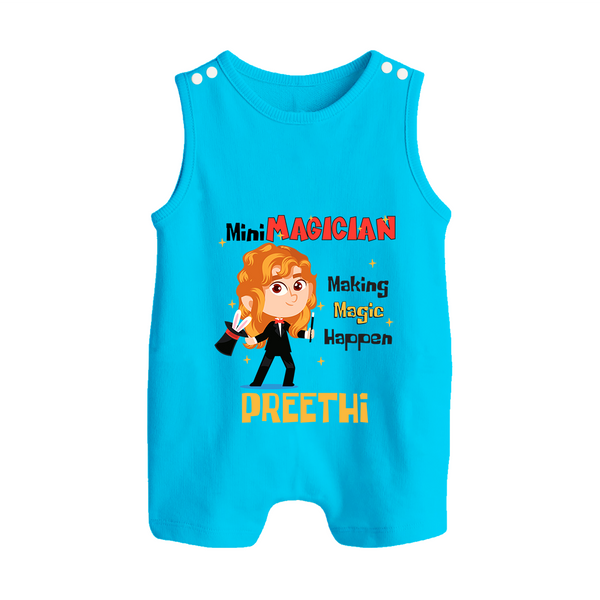 Future Magician Romper Suit | Personalized Profession Romper Suit - SKY BLUE - 0 - 5 Months Old (Chest 18")