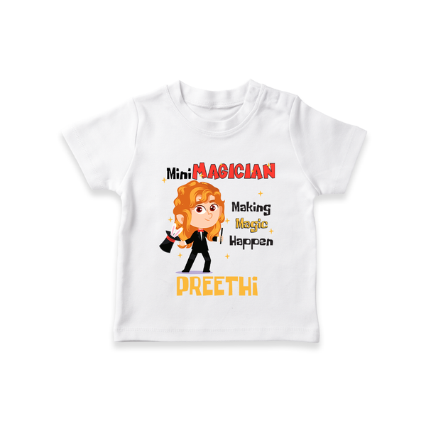 Future Magician T-Shirt | Personalized Profession T-Shirt - WHITE - 0-5 Months Old (Chest 17")