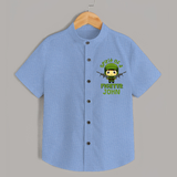 Future Fighter Shirt | Custom Name Shirt for Infants - SKY BLUE - 0 - 6 Months Old (Chest 23")