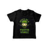 Military Fighter Boy Spirit T-Shirt - BLACK - 0 - 5 Months Old (Chest 17")