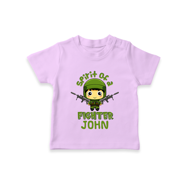 Future Fighter T-Shirt | Custom Name T-Shirt for Infants - LILAC - 0-5 Months Old (Chest 17")