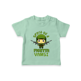 Military Fighter Boy Spirit T-Shirt - MINT GREEN - 0 - 5 Months Old (Chest 17")