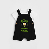 Military Fighter Girl Spirit Dungaree - BLACK - 0 - 3 Months Old (Chest 17")