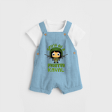 Military Fighter Girl Spirit Dungaree - SKY BLUE - 0 - 3 Months Old (Chest 17")