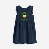 Military Fighter Girl Spirit Frock - NAVY BLUE - 0 - 6 Months Old (Chest 18")