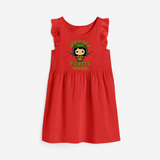 Military Fighter Girl Spirit Frock - RED - 0 - 6 Months Old (Chest 18")