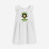 Military Fighter Girl Spirit Frock - WHITE - 0 - 6 Months Old (Chest 18")