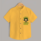 Military Fighter Girl Spirit Shirt - YELLOW - 0 - 6 Months Old (Chest 21")