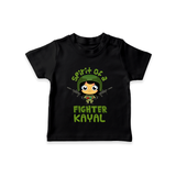 Military Fighter Girl Spirit T-Shirt - BLACK - 0 - 5 Months Old (Chest 17")