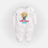 Future Lawyer Sleep Suit | Custom Name Baby Sleep Suit - WHITE - New Born (Chest 7.5")