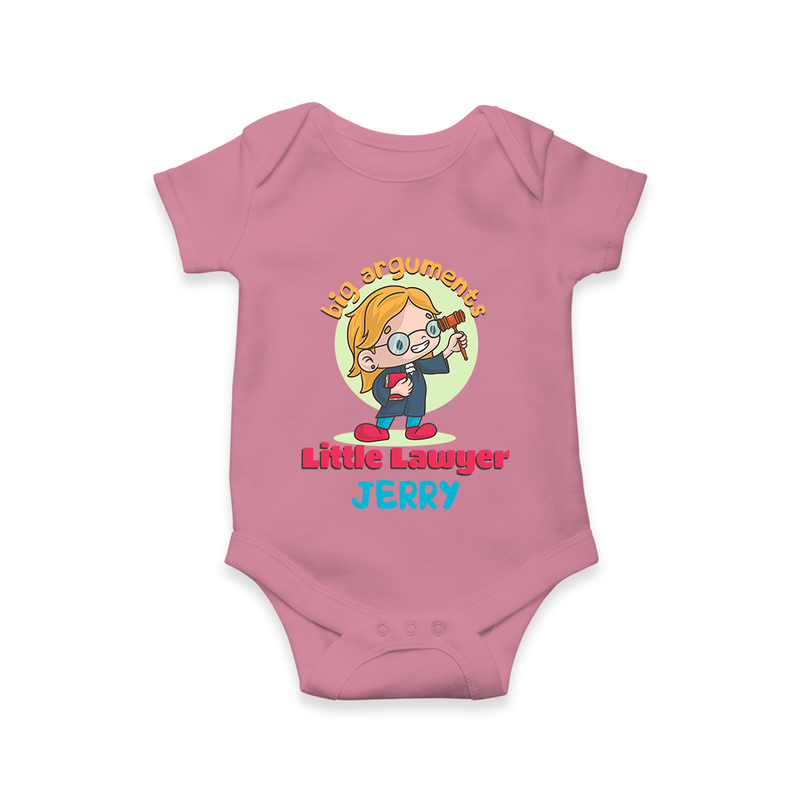 Future Lawyer Romper / Onesie | Custom Name Baby Romper / Onesie - ONION - New Born (Chest 14")