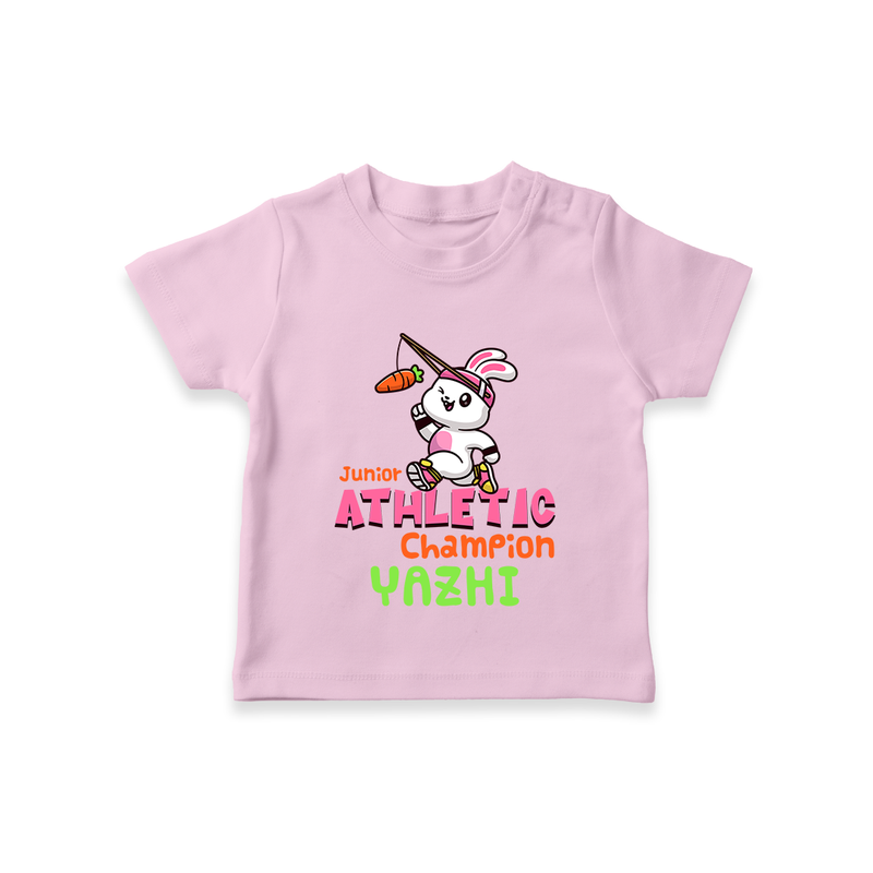 Junior Athletic Champion T-Shirt - PINK - 0 - 5 Months Old (Chest 17")