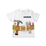 Mini Plumber T-shirt | Custom T-shirt for Your Little Helper - WHITE - 0-5 Months Old (Chest 17")