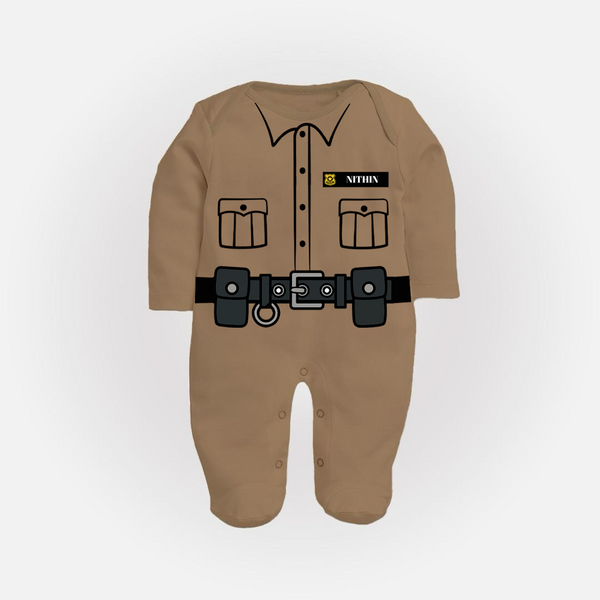 Little Police Officer Sleep Suit | Custom Sleep Suit for Your Future Hero