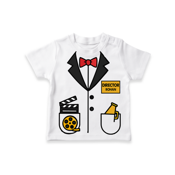 Future Director T-shirt | Custom T-shirt for Your Little Storyteller - WHITE - 0-5 Months Old (Chest 17")