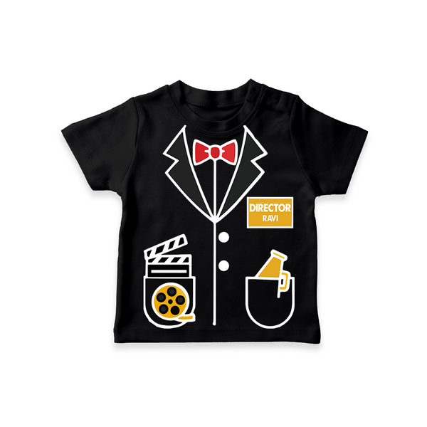 Future Director T-shirt | Custom T-shirt for Your Little Storyteller - BLACK - 0-5 Months Old (Chest 17")