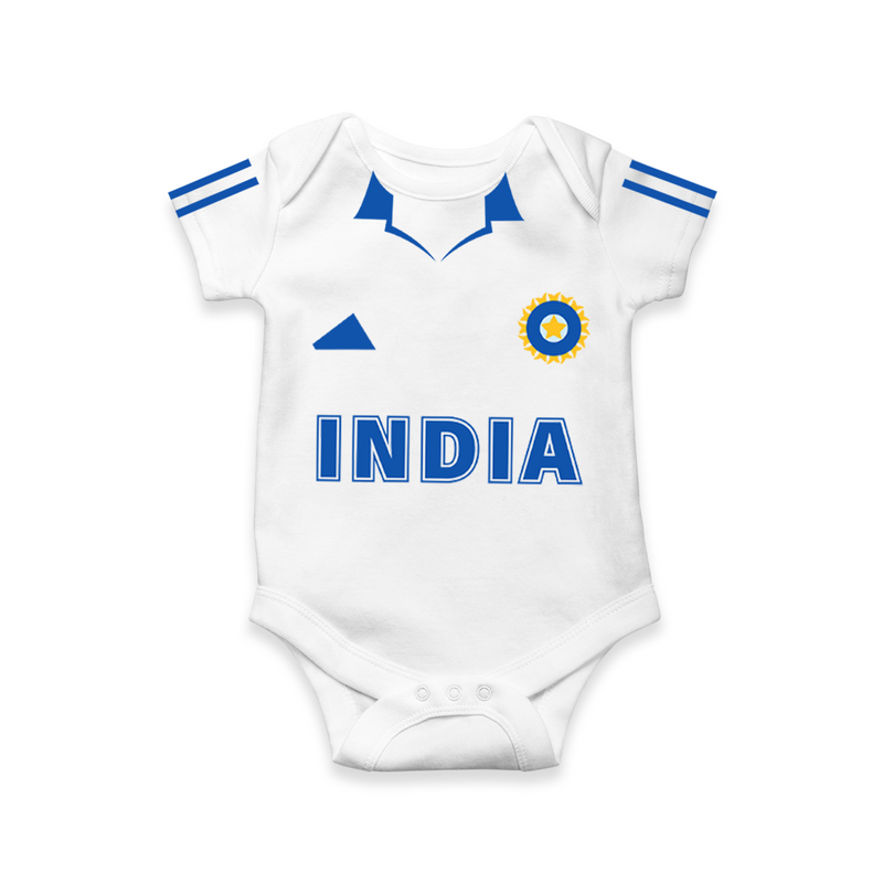 Baby Cricket Jersey Romper | Team India Edition | Sports Fan Outfit