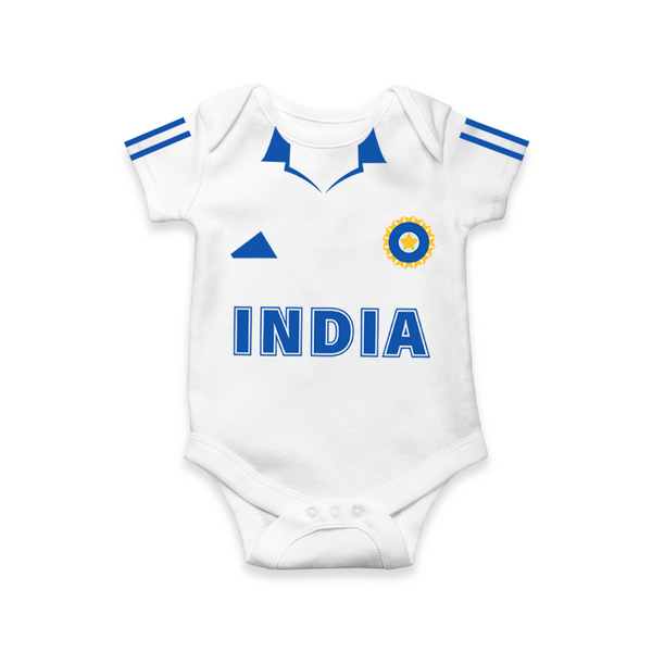 Baby Cricket Jersey Romper | Team India Edition | Sports Fan Outfit
