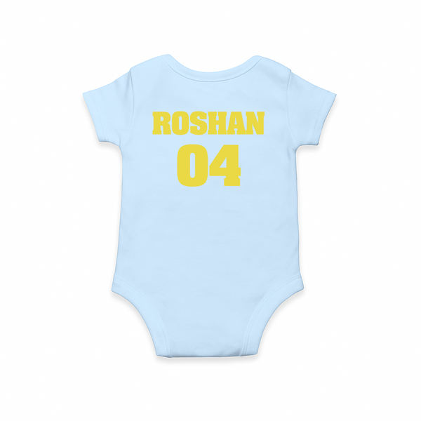 The 1996 Throwback Romper - A nod to the iconic light blue and yellow design.