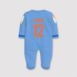 Women's Blue Indian 2025 Cricket Jersey Fullbody Suit